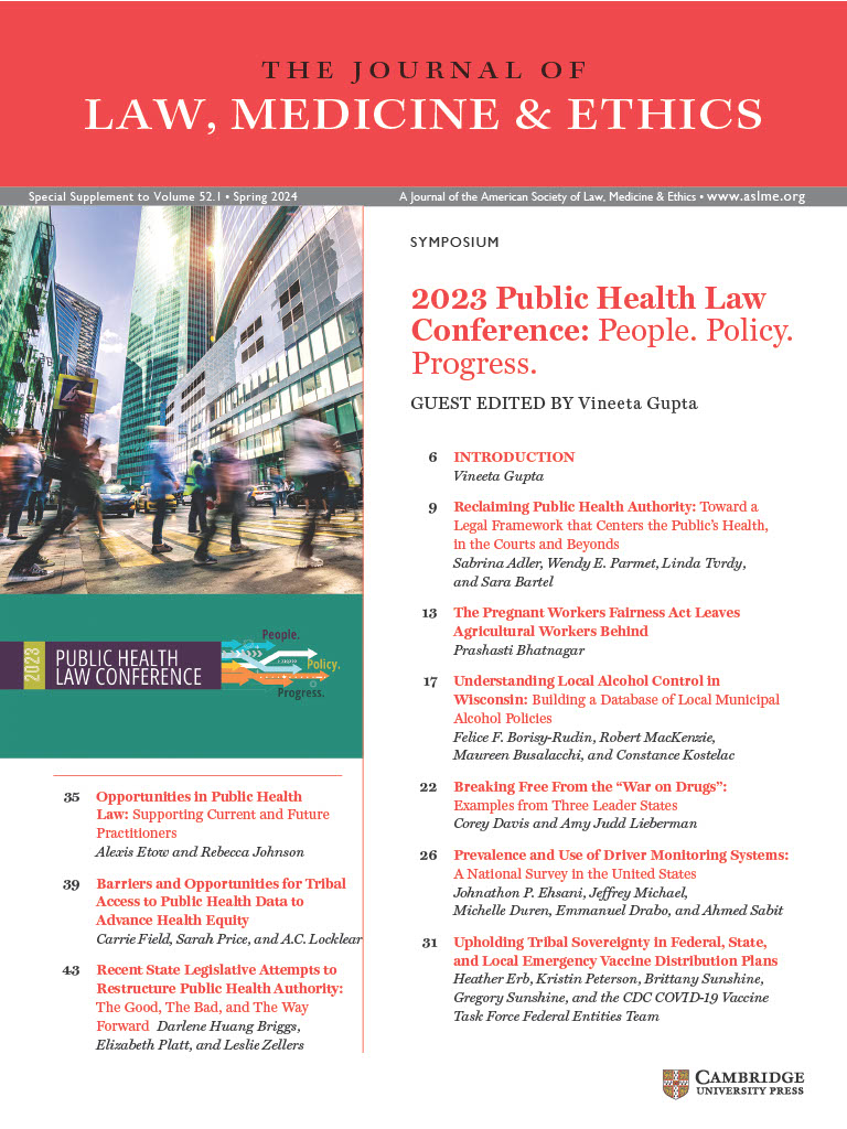 JLME Conference Supplement - NPHL Events